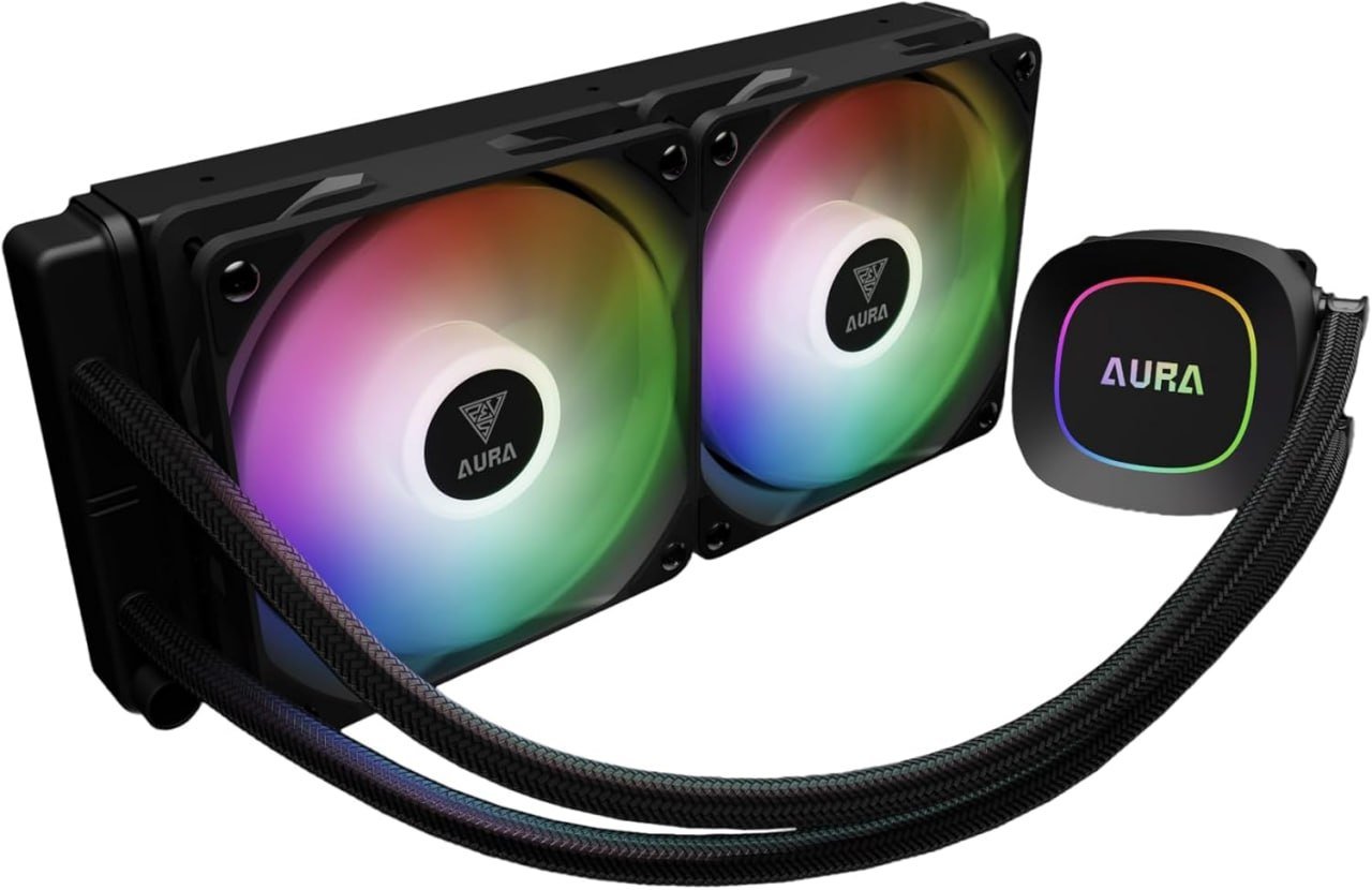 Water Cooler Gamdias Aura GL240 Preto ARGB AMD AM5 Intel LGA 1851 🛒