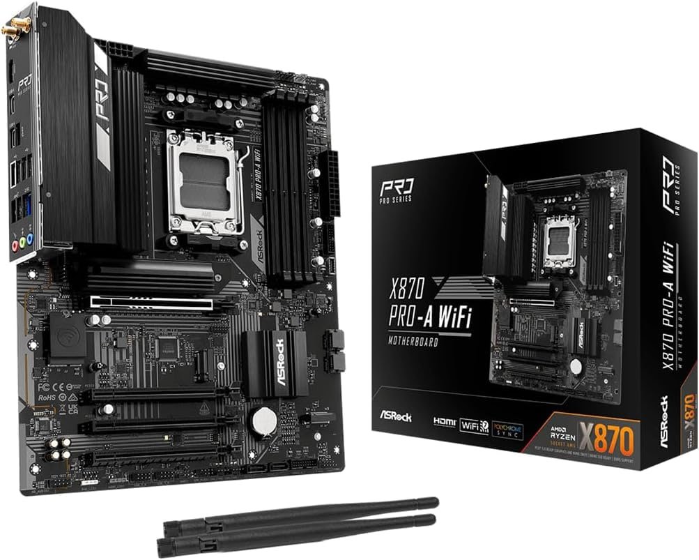 ASRock Placa-mãe X870 Pro-A WiFi ATX - AMD 🛒