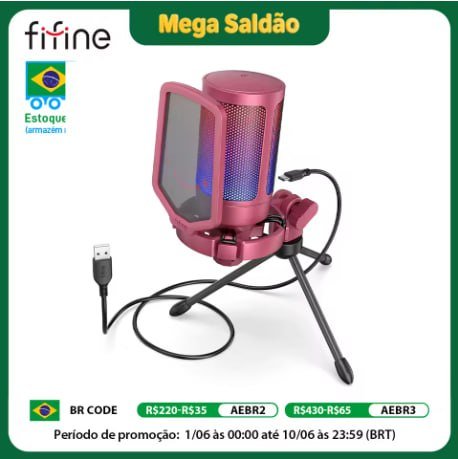Microfone Fifine A6V 🎤
