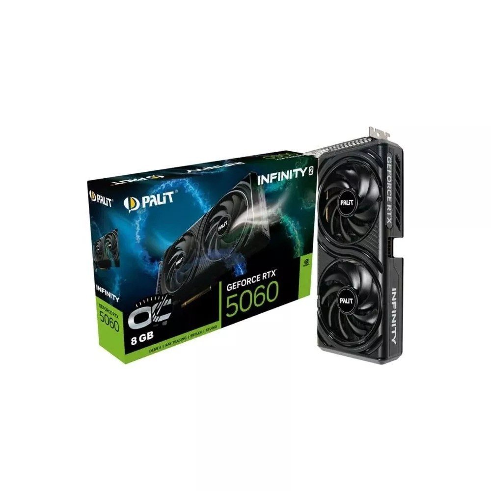 Placa de Vídeo NVIDIA GeForce PALIT RTX5060 8GB INFINITY 2 OC 🛒