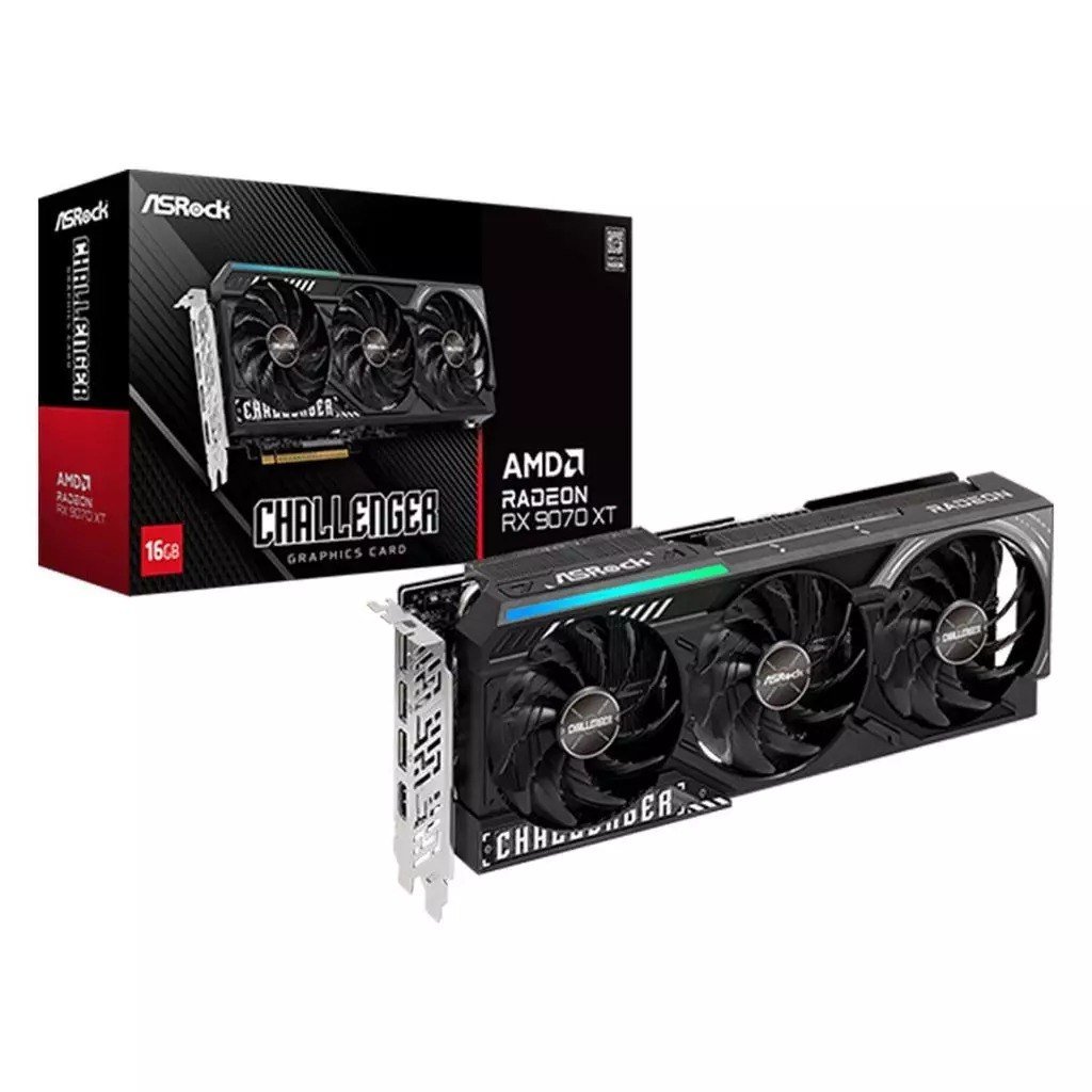 Placa de Vídeo Gpu Asrock Amd Radeon Rx 9070 Xt Challenger 16gb 🛒