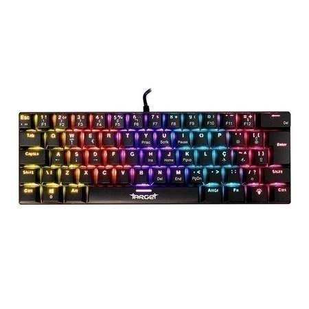 Teclado Mecânico TGT Sherman V3 C1, Rainbow, ABNT2, Switch Vermelho, Preto 🛒