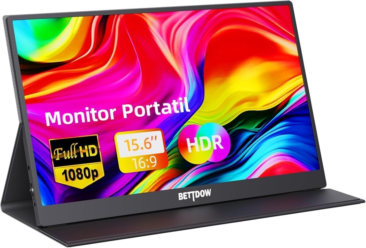 Monitor Portátil Bettdow 15,6'' FHD 1080P 🛒