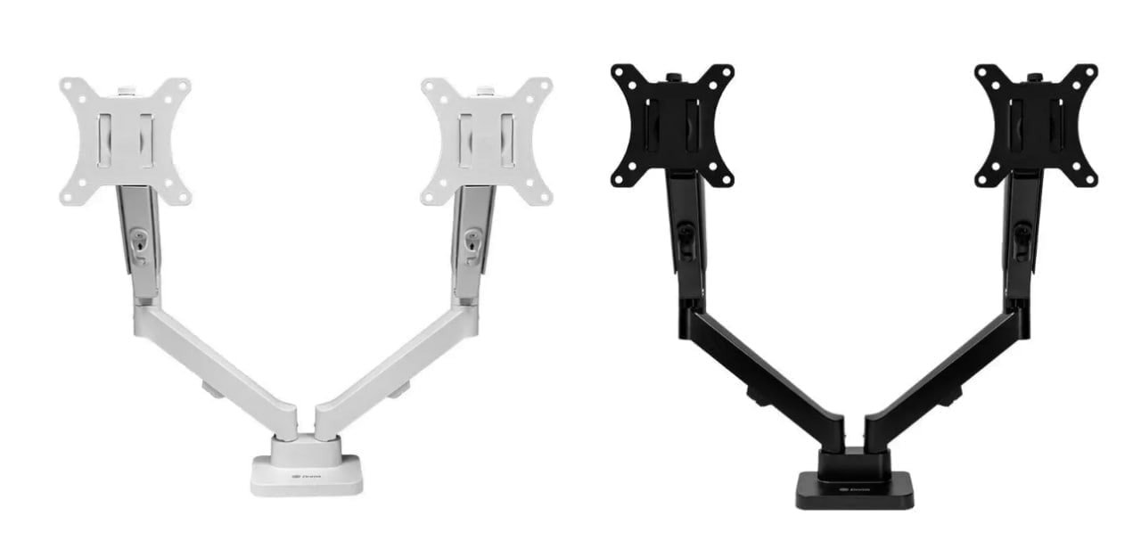 Suporte Articulado Para 2 Monitores 13 a 32 Pistão a Gás Zinnia Nimbo 210 Branco 🛒
