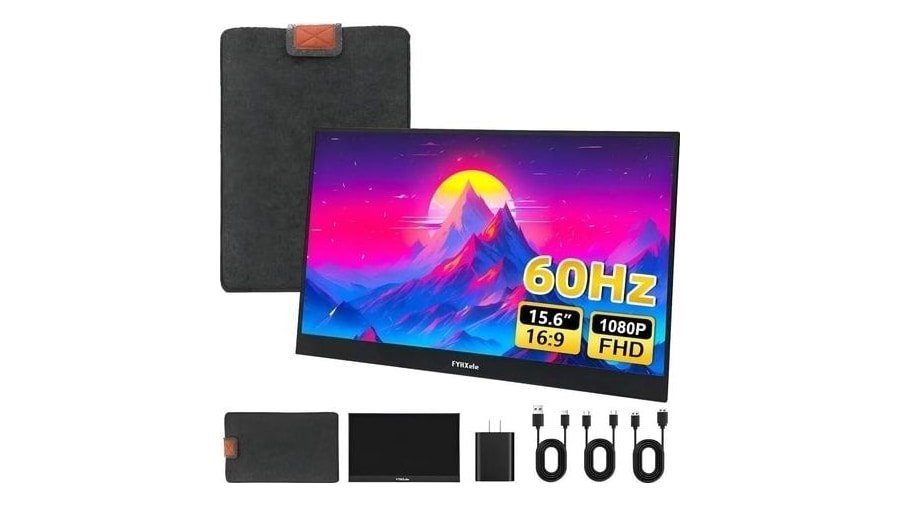 Monitor Portátil 15.6 Fyhxele 1080p Hdr Hdmi Ips 🛒