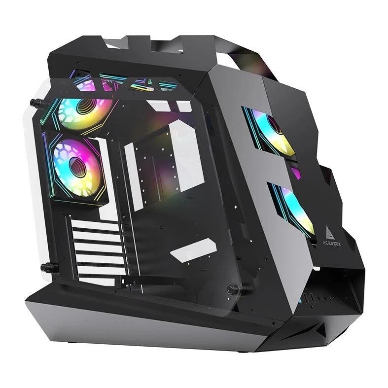 Gabinete Gamer Acegeek Vortex, Mid-Tower, Lateral de Vidro, Preto 🛒