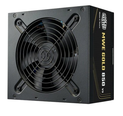 Fonte Cooler Master MWE Gold 850 V3, 850W, 80 Plus Ouro, ATX 3.1, PFC Ativo, Preto - MPE-8506-ACAG-BBR 🛒