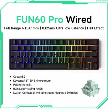 Teclado Magnético MonsGeek Akko Fun60 PRO ⌨️