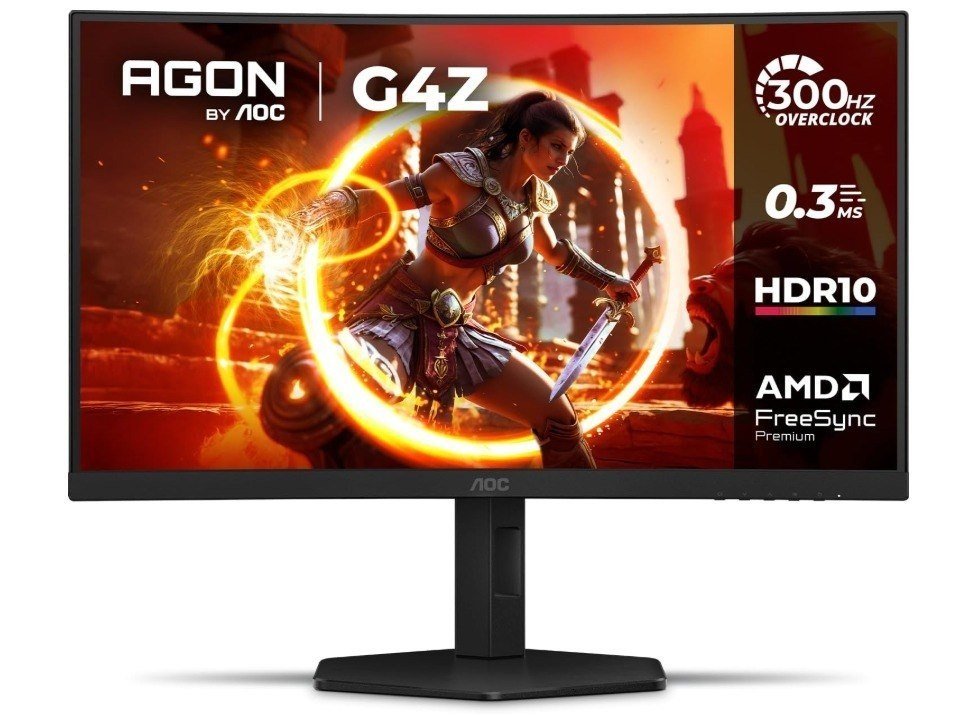 Monitor Gamer Curvo AOC AGON G4Z 27" 300Hz 0,3ms HDR10, Base Ajustável 🛒