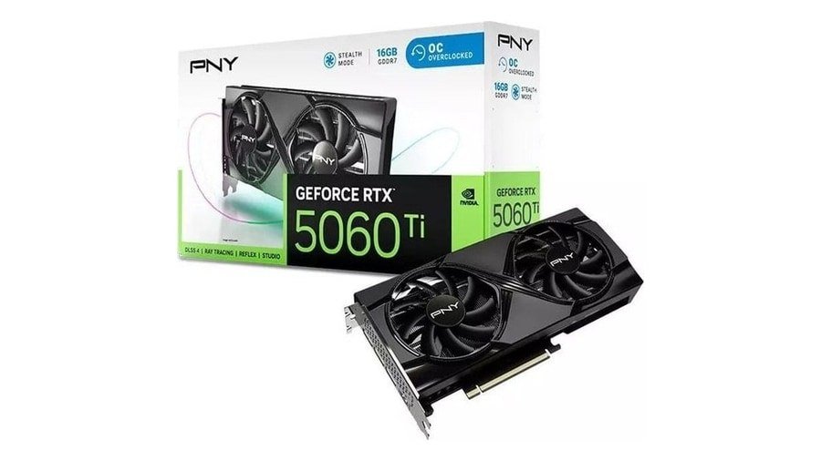 Placa de Video PNY GeForce RTX 5060 Ti Dual OC 16GB GDDR7 128-bit 🛒