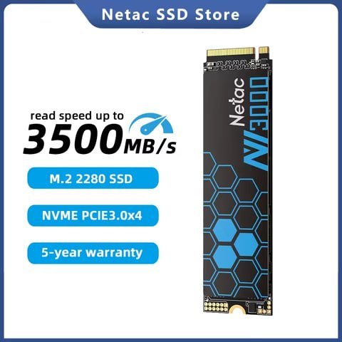 SSD NVME 1TB 3500 MB/S Netac NV3000 🛒