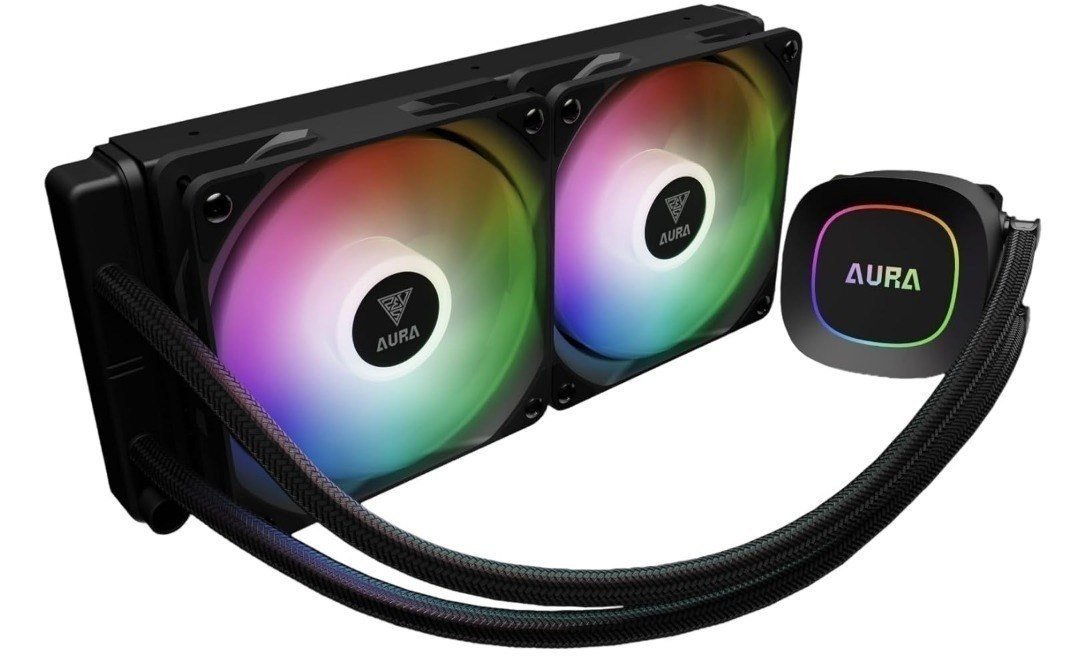 Water Cooler Gamdias Aura GL240 Preto ARGB AMD AM5 Intel LGA 1851 🛒