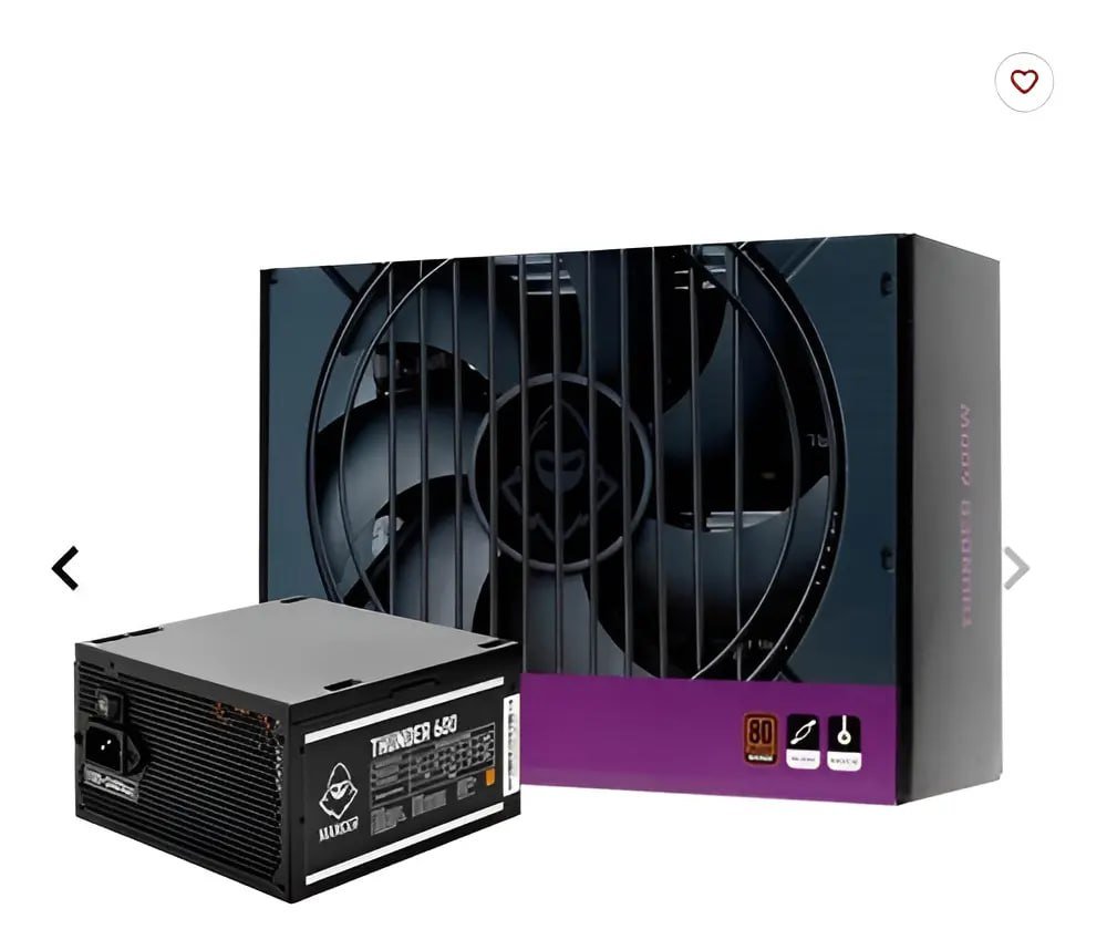 Fonte Mancer Thunder MCR-THR600-BL01 600w 80 Plus Bronze Cor Preto 🛒