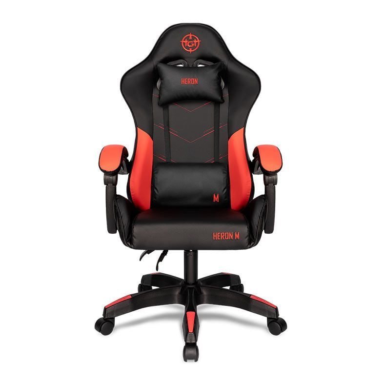 Cadeira Gamer TGT Heron M Preto Vermelho Reclinável Espuma Moldada 🛒