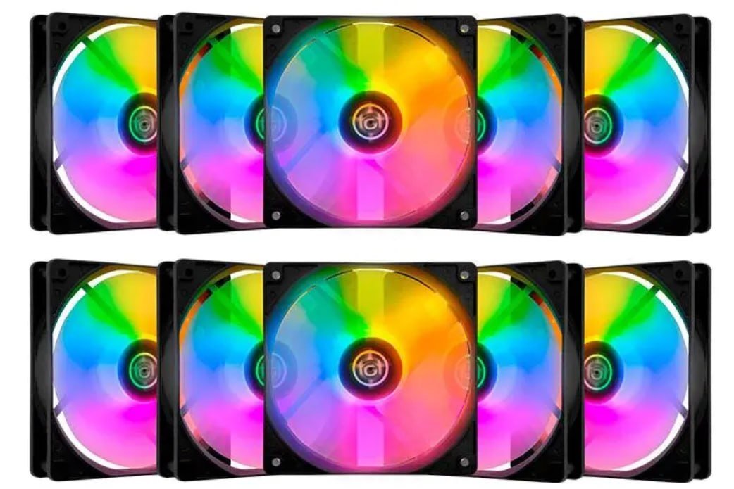 Kit 10 Ventoinhas Tgt Striker Rainbow 5x120mm 🛒