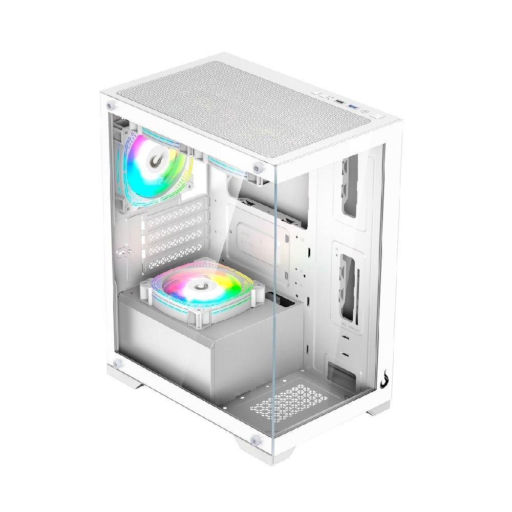 Gabinete Gamer Rise Mode Crystal Glass Mid Tower Vidro Temperado Usb 3 0 S Fans Preto 🛒