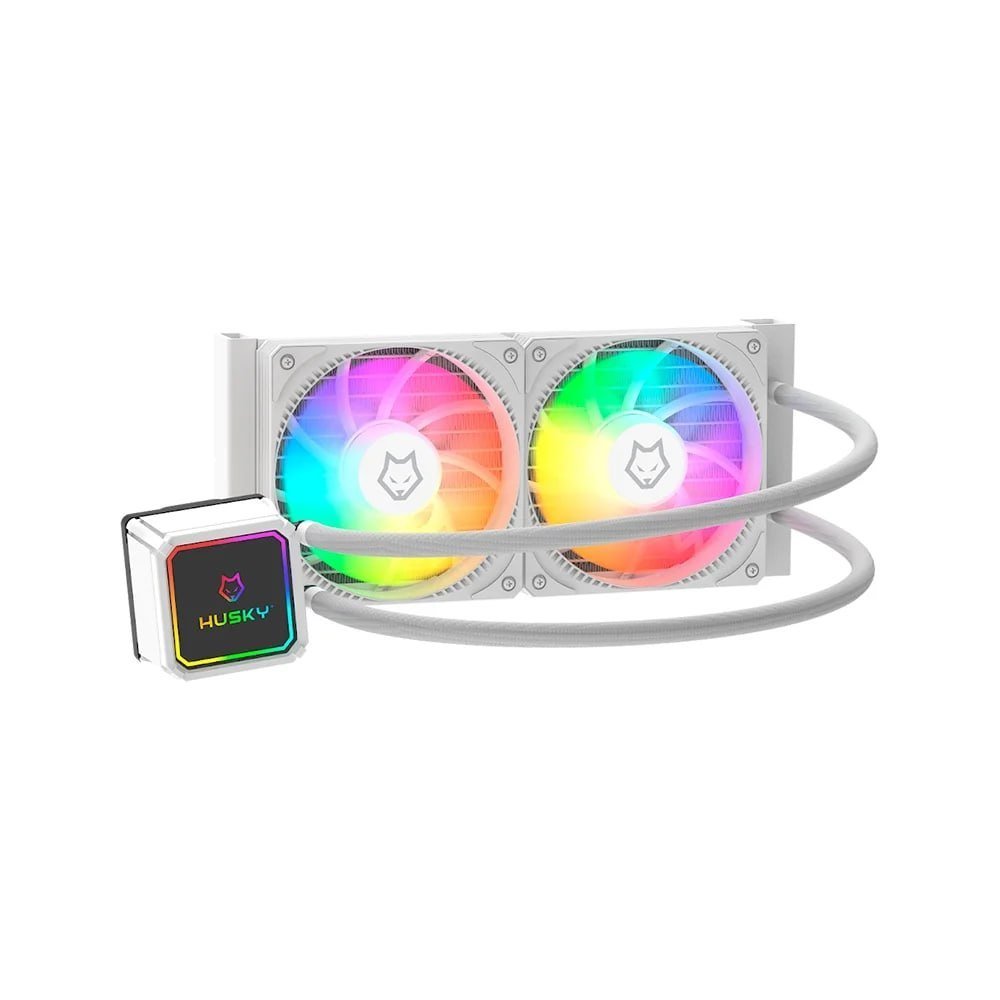 🔥 ️ Water Cooler Husky Freezy, ARGB, 240mm, AMD e Intel, Branco HWT200BR