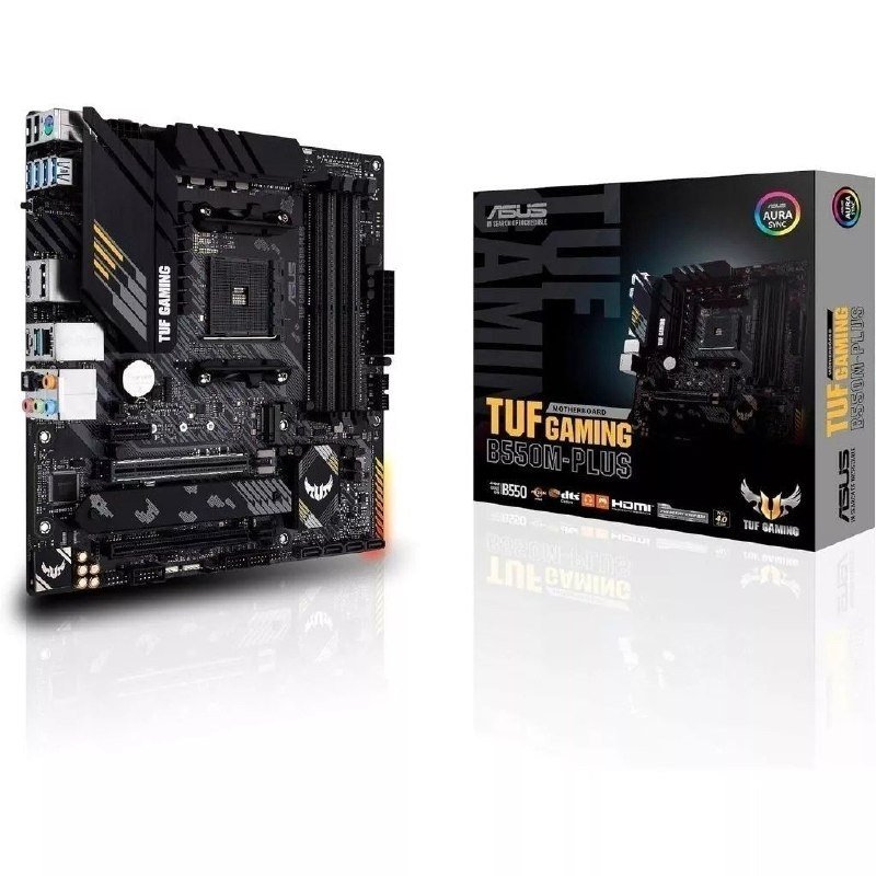 Placa-Mãe AMD AM4 Asus TUF GAMING B550M-Plus - 90MB14A0-C1BAY0 🛒