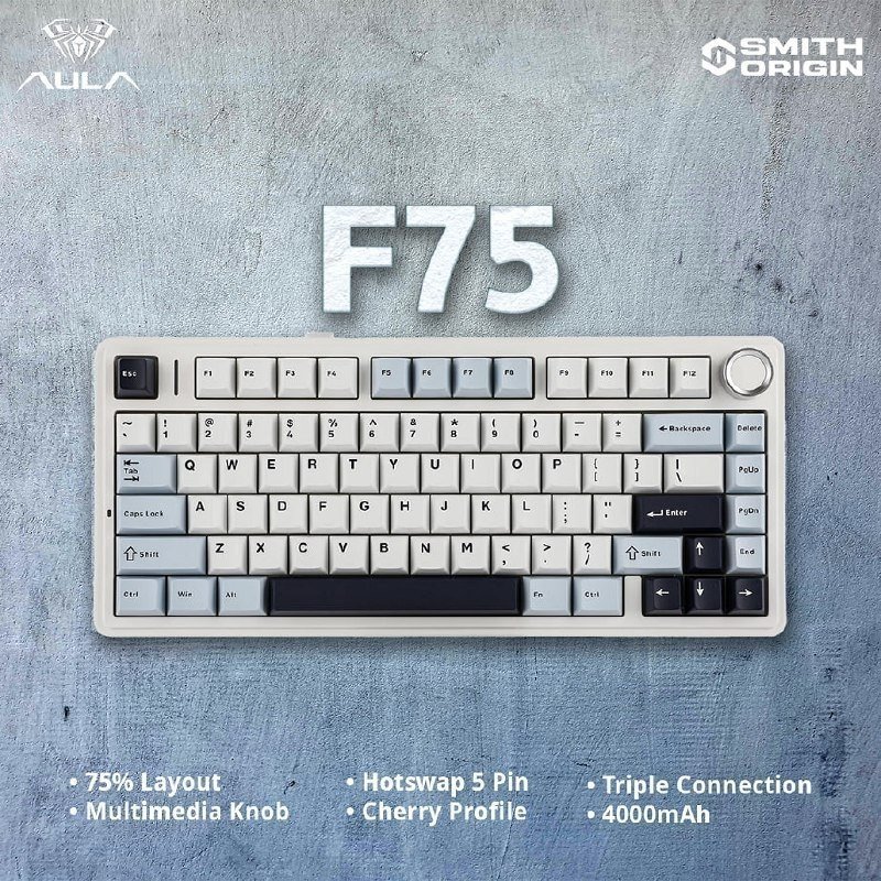 TECLADO MECÂNICO AULA F75 🖥️⌨️
