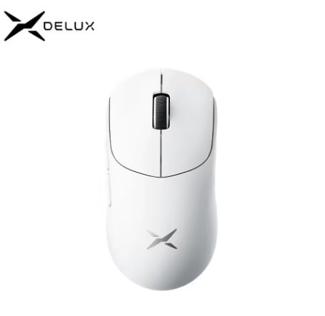Mouse Gamer sem fio Delux M400, PAW3311 Branco 🖱️