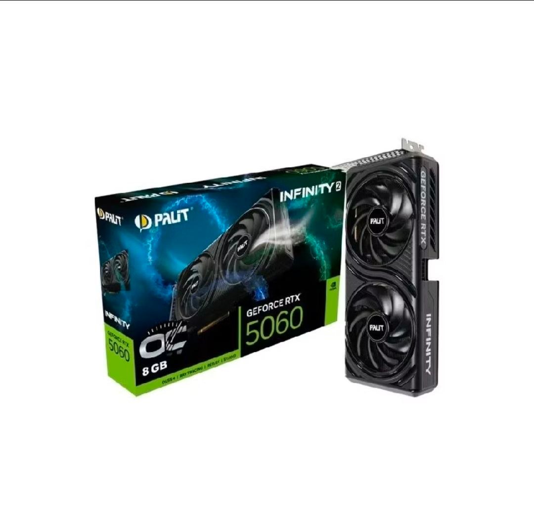 Placa de Vídeo NVIDIA GeForce PALIT RTX5060 8GB INFINITY 2 OC GDDR7 🖥️🎮