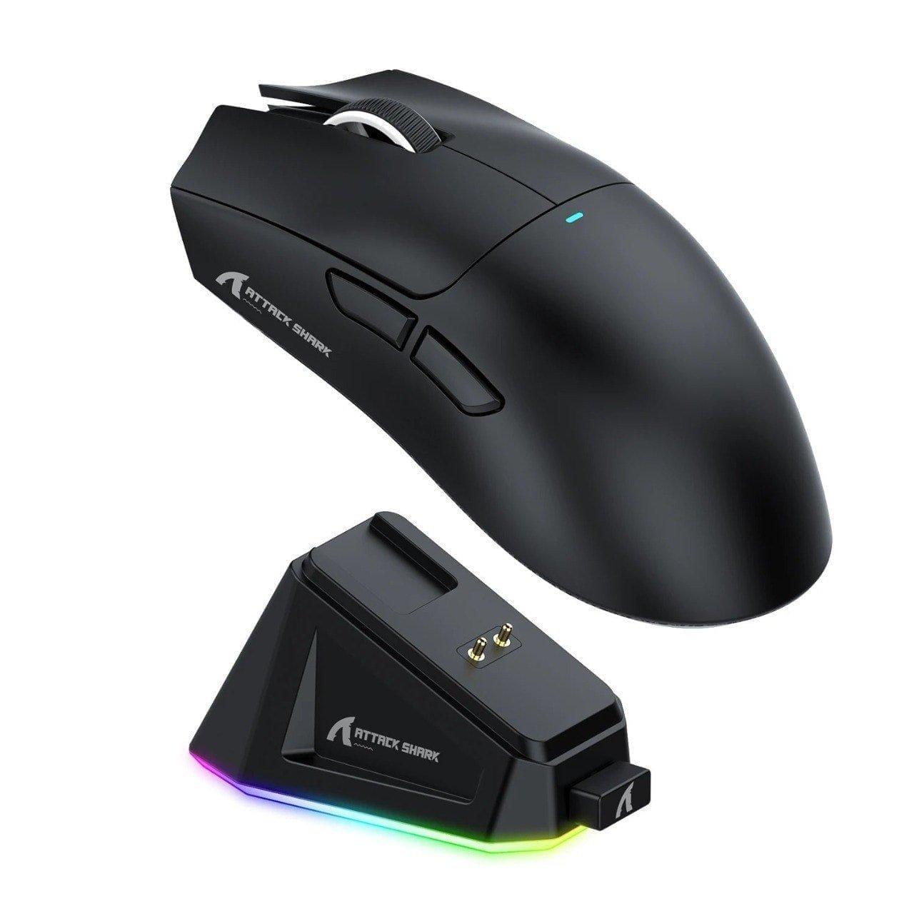 Mouse Sem Fio com Dock Attack Shark X11, Sensor Pixart 3311 🖱️