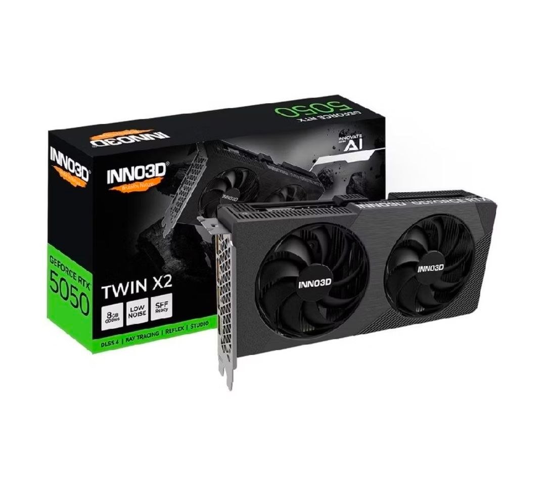 Placa de Vídeo Gpu Inno3d Geforce Rtx 5050 Twin X2 8gb 128bits Gddr6 🖥️🎮