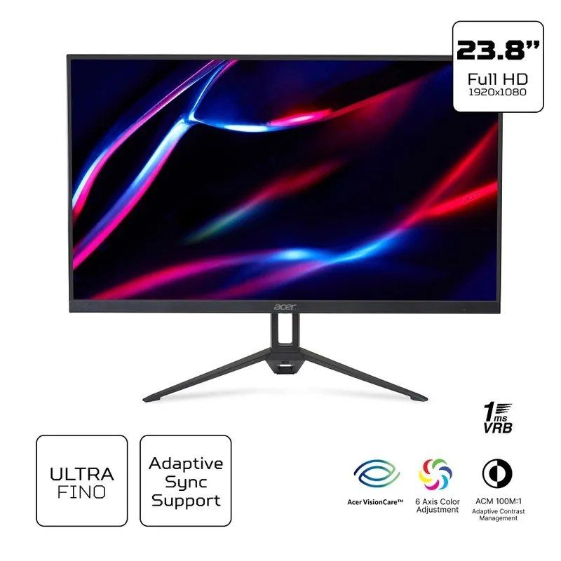 Monitor Acer Nitro Series 24" Full HD IPS 144Hz 1ms KG243Y P1BIP 🖥️💨
