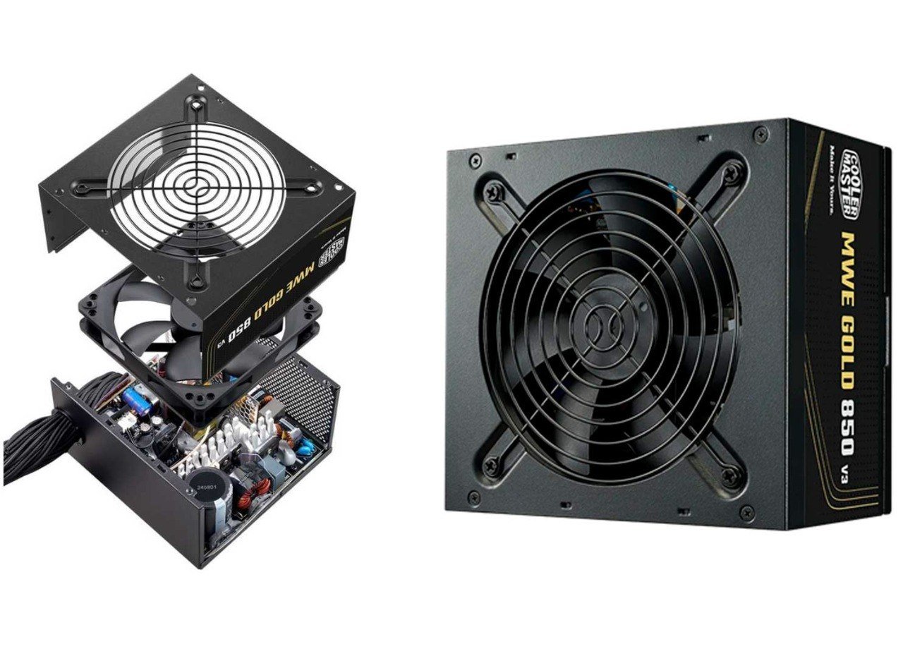Fonte Cooler Master MWE Gold 850 V3, 850W, 80 Plus Ouro, ATX 3.1, PFC Ativo, Preto 🙌