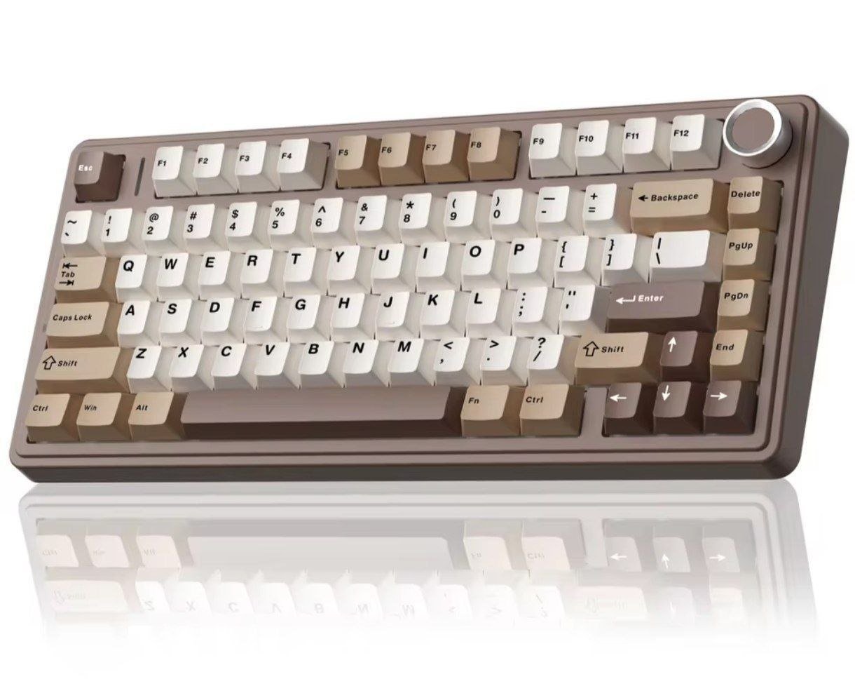 Teclado AULA F75 Teclado Mecânico Sem Fio Hotswap