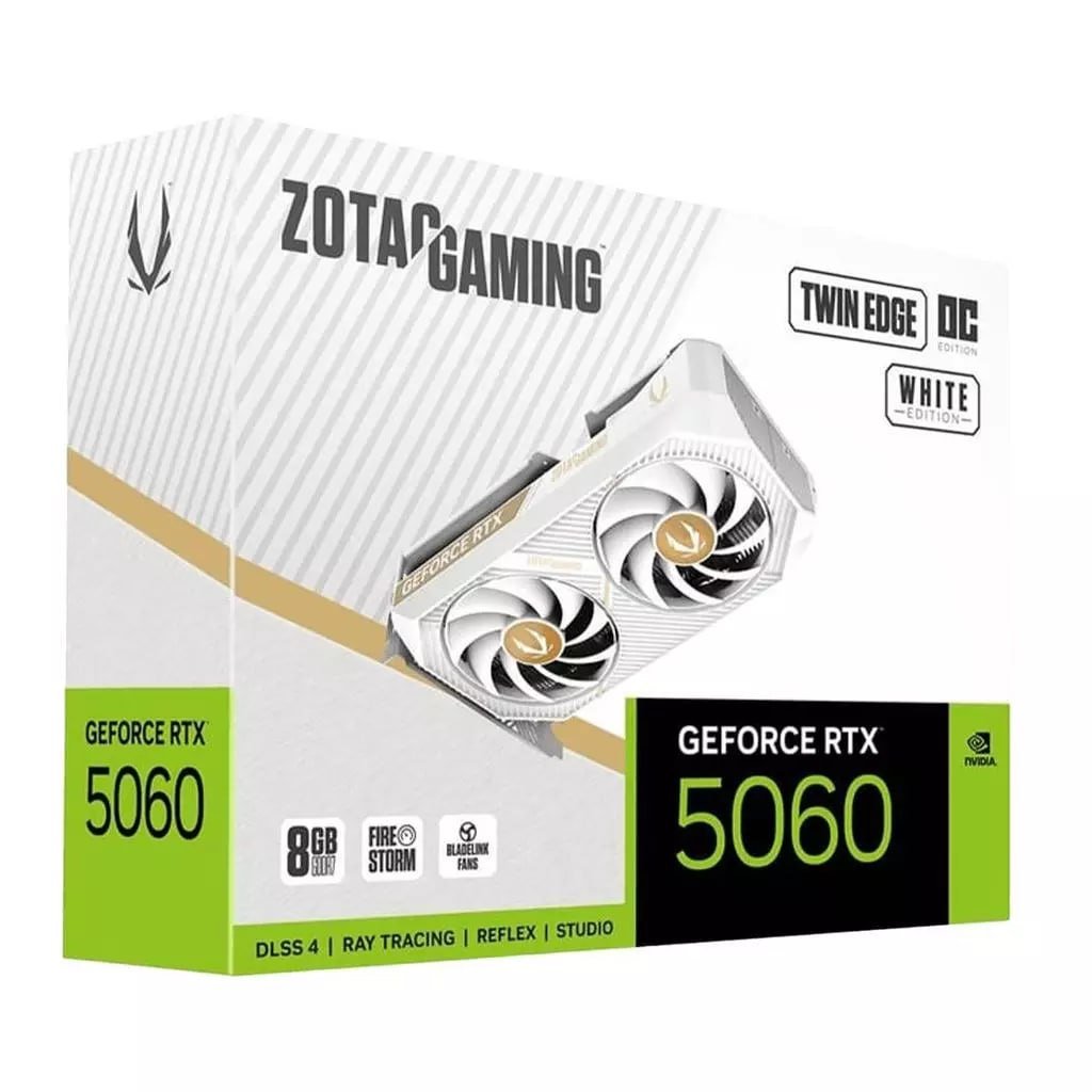 Placa de Vídeo Zotac RTX 5060 8gb Twin Edge Oc White 🛒