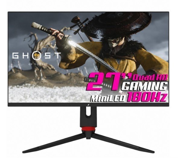 Monitor Gamer SuperFrame Wing, 27 Pol, HVA, Quad HD, MiniLED 1152 zonas, 180Hz, FreeSync/G-Sync 🎮