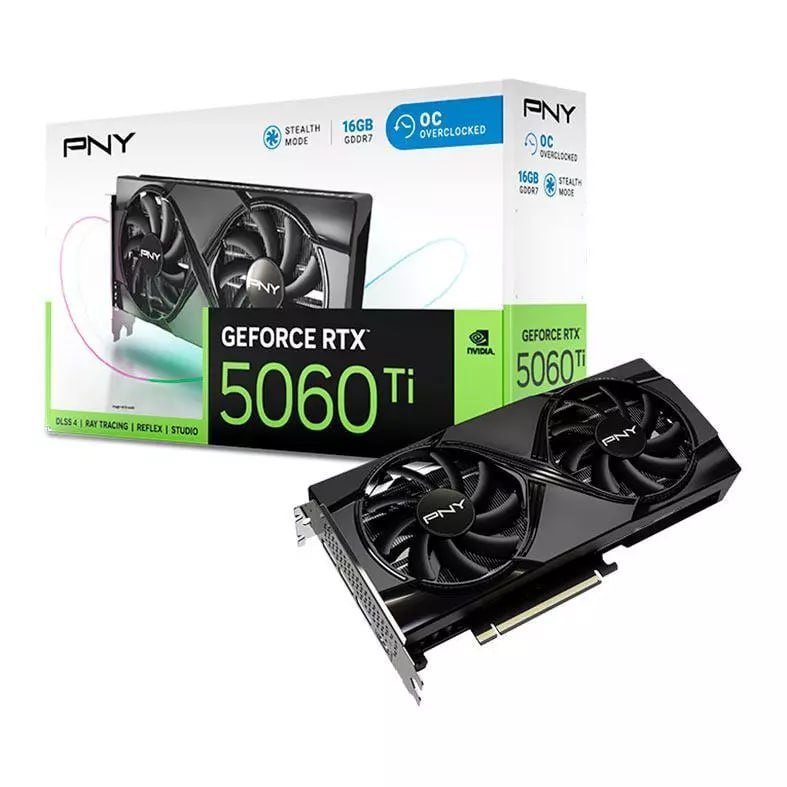 Placa de Video PNY GeForce RTX 5060 Ti Dual OC