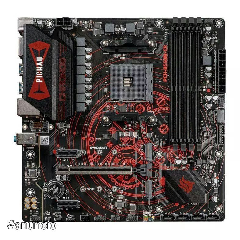 Placa Mãe Pichau Chronos B550M-CR, DDR4, Socket AMD AM4, M-ATX