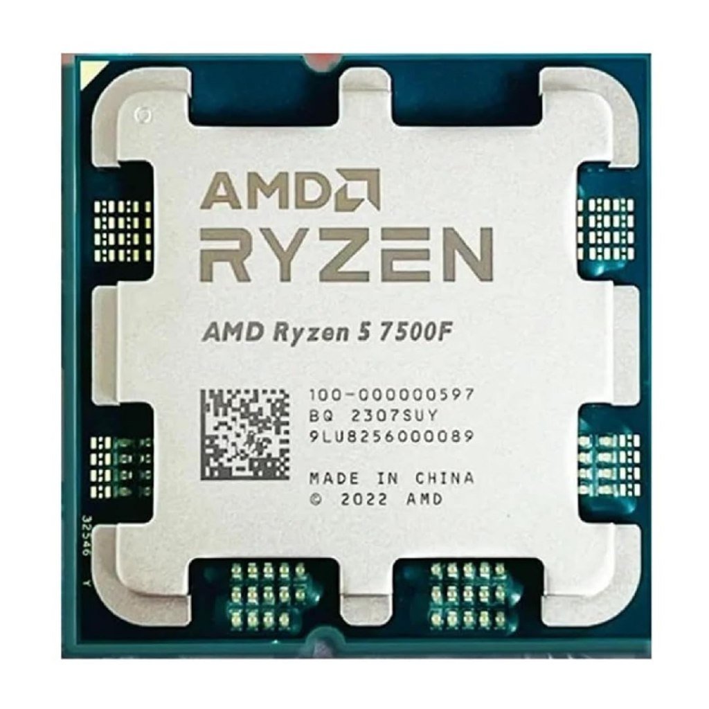 Processador AMD AM5 Ryzen 5 7500F 6 Núcleos 12 Threads - 100-100000597MPK 🖥️