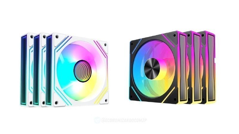 Kit Ventoinhas Acegeek Neon, ARGB, 3x120mm, BRANCO