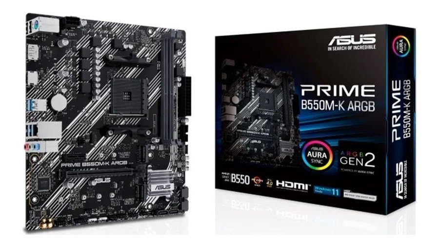Placa Mãe Asus Prime B550M-K ARGB 🖥️