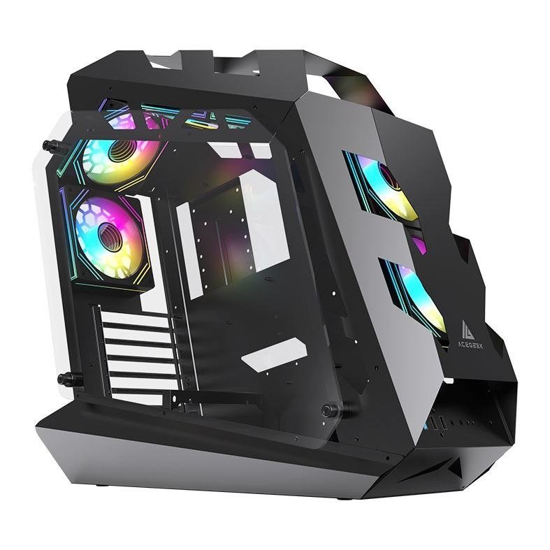 Gabinete Gamer Acegeek Vortex, Mid-Tower, Lateral de Vidro, Preto 🛒
