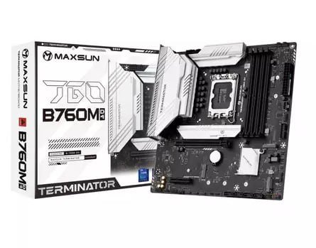 Placa Mãe MAXSUN Terminator B760M D4 V2 Chipset B760 Intel LGA1700 mATX DDR4 🖥️