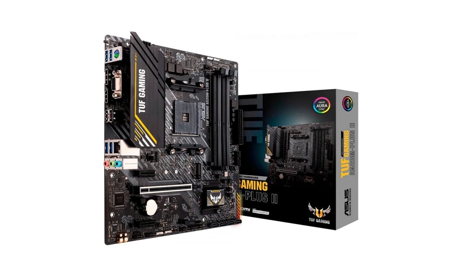 Placa Mãe Asus Tuf Gaming A520m-plus II DDR4 Preto