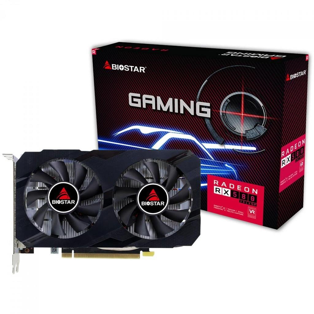 Placa de Vídeo Biostar AMD Radeon RX 580 2048SP, 8GB, GDDR5, 256 Bit, VA5815RF82 🛒