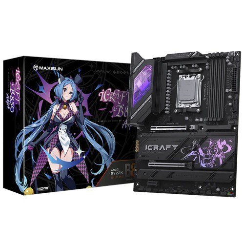 Placa Mãe Maxsun iCraft B850 AIGA, Chipset B850, AMD AM5, ATX, WiFi, DDR5 🖥️