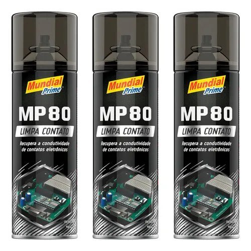 Kit 3un Limpa Contato Elétrico Eletrônico Mundial Prime 🛒
