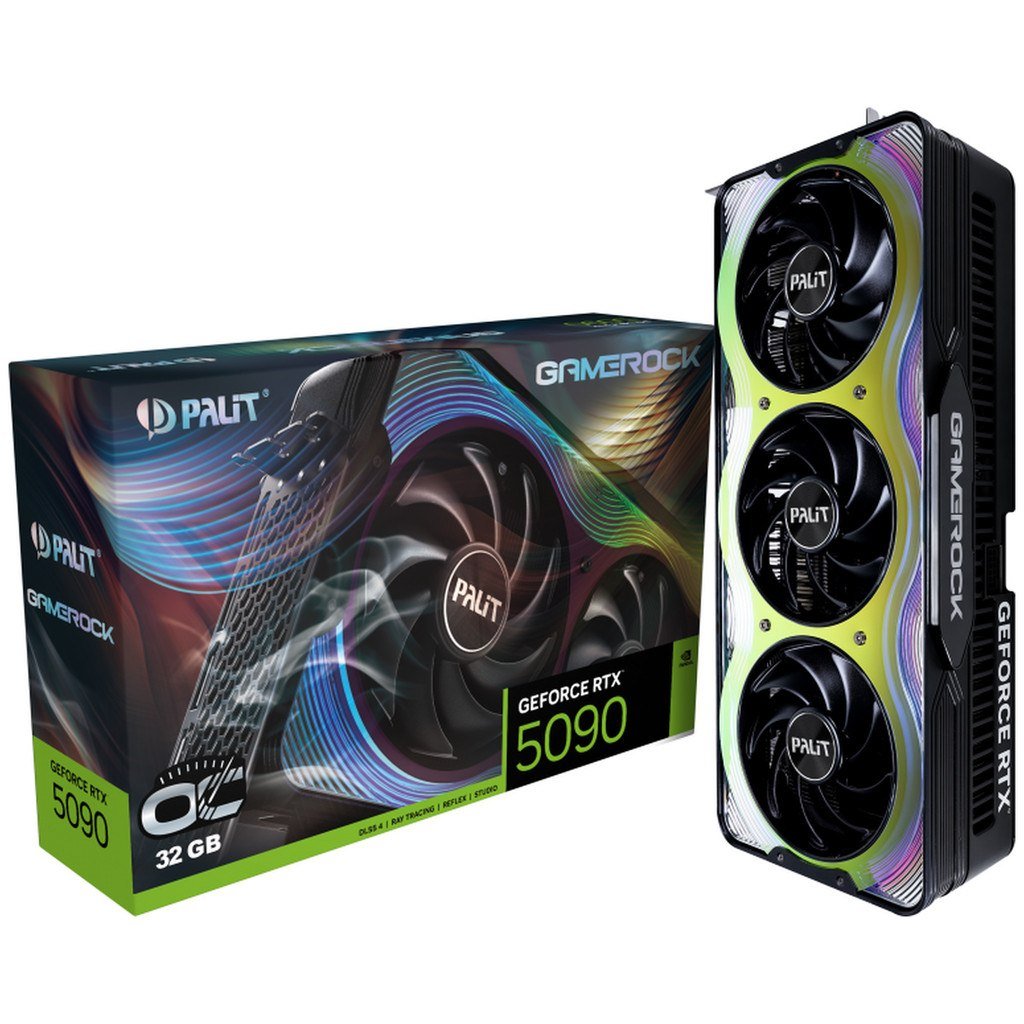 Placa de Video Palit GeForce RTX 5090 GameRock OC, 32GB, GDDR7 🖥️🎮