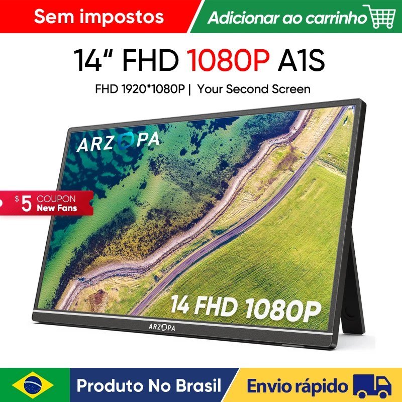 Monitor Portátil Arzopa A1S Full HD IPS USB-C HDR Thin 🖥️