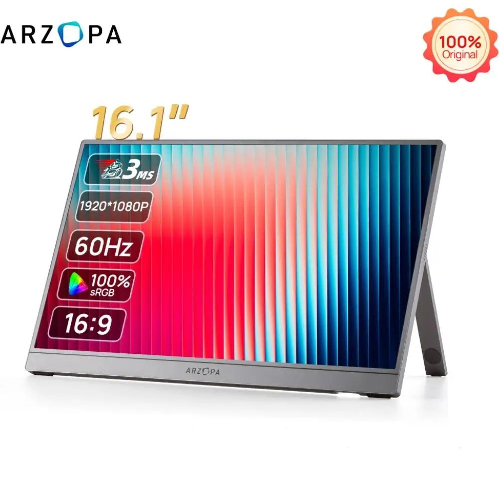 Monitor Portátil ARZOPA Z1F 16,1" 144Hz, 1080P