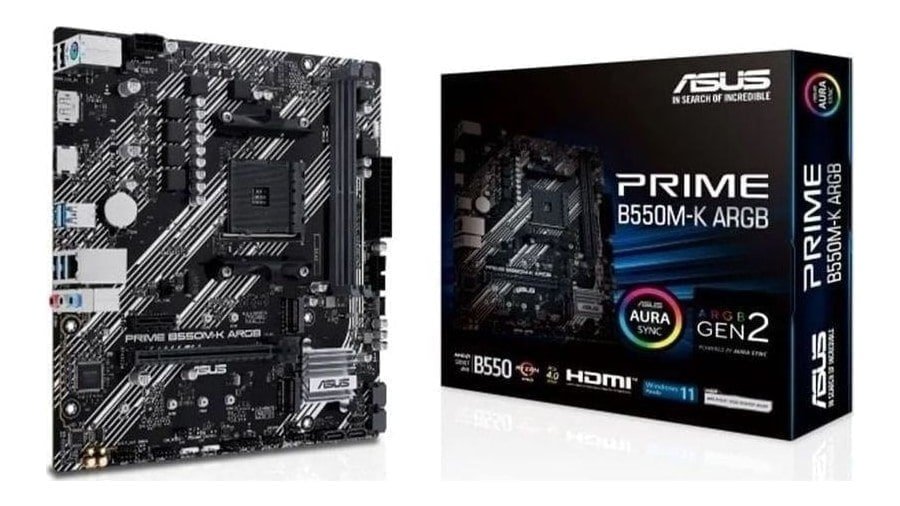 Placa Mãe Asus Prime B550M-K ARGB - 90MB1GC0-M0EAY0