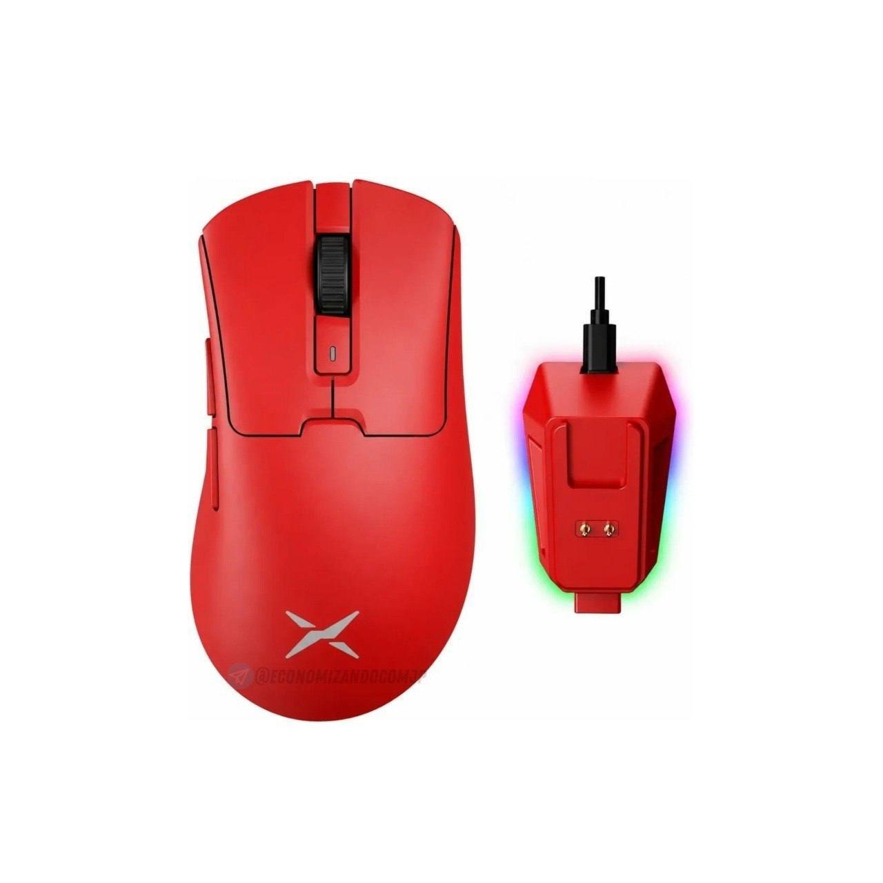 Mouse Gamer Delux M900 Pro, PAW3395 com base de carregamento 🎮