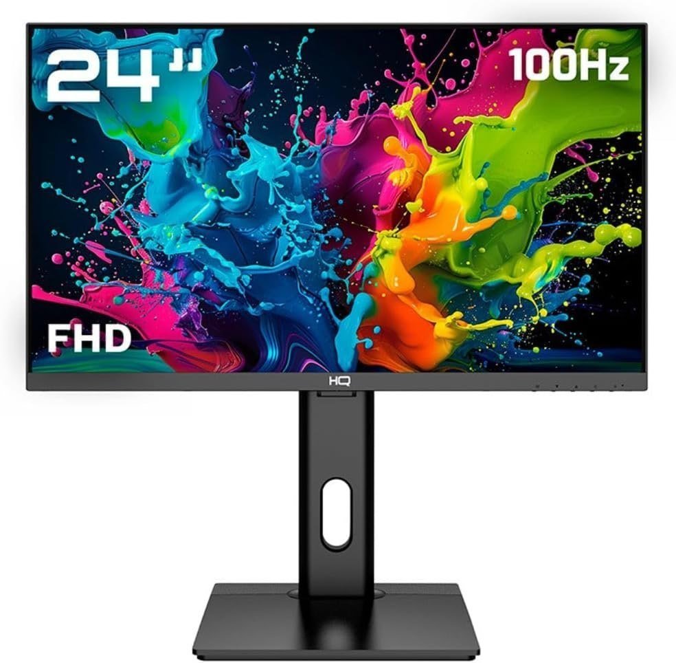 Monitor HQ Pro 24” LED, 100Hz Full HD 🖥️