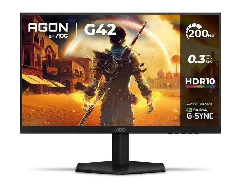 Monitor Gamer AOC AGON G42 27" 200Hz 0,3ms IPS HDR10 🖥️🎮